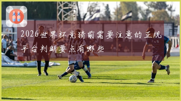 2026世界杯竞猜前需要注意的正规平台判断要点有哪些